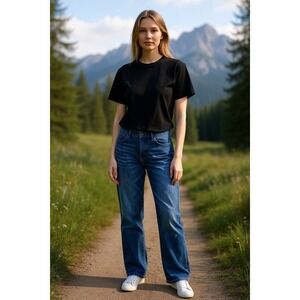 Lee Riders Midrise Straight‎ 43"x29" Medium Blue Wash